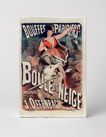 Boule de Neige Bouffes Parisiens 1871 - Belle Époque Vintage Theatre Poster Wall Art