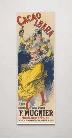 Cacao Lhara F. Mugnier 1889 - Belle Époque Vintage Poster Wall Art