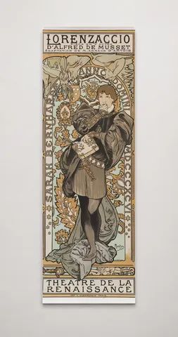 Lorenzaccio 1896 Theatre Poster - Art Nouveau Vintage Canvas Wall Art