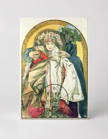 Czech Republic 1918-1928 Anniversary - Art Nouveau Vintage Poster Wall Art