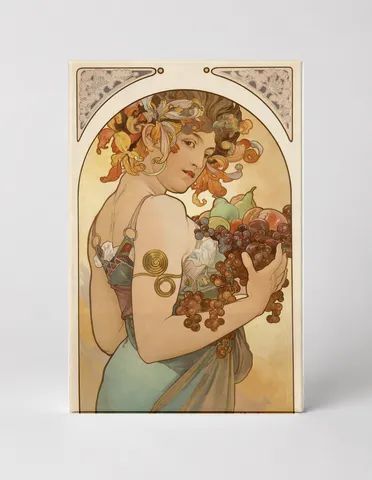 Fruit 1897 - Alphonse Mucha Art Nouveau Vintage Poster Wall Art