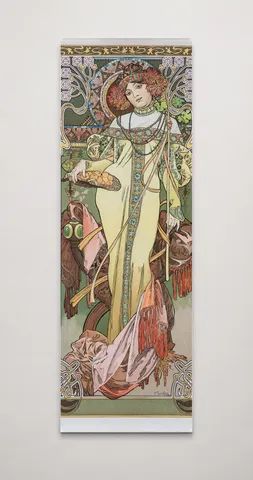 Art Nouveau Elegante with Owls 1900s - Belle Epoque Vintage Poster Wall Art
