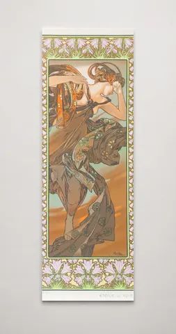Dancing Figure Art Nouveau 1900s - Vintage Lithograph Poster Canvas Wall Art