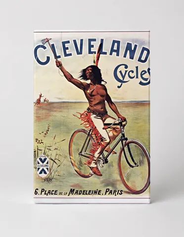 Cleveland Cycles Paris 1890s - Vintage Bicycle Advertising Poster Wall Art