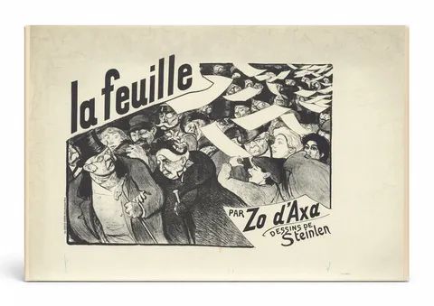 La Feuille Par Zo d'Axa 1897 - French Political Lithograph Vintage Poster Wall Art