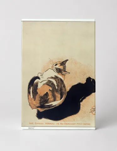 Deux Chats 1898 - Belle Époque Vintage Cat Poster Canvas Wall Art