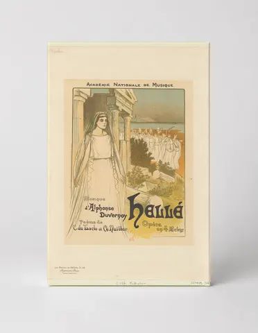 Hellé Opéra 1896 Académie Nationale de Musique - Vintage French Theatre Poster Canvas Wall Art