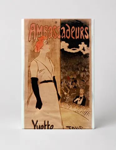 Ambassadeurs Yvette Guilbert 1894 - Belle Époque Vintage Poster Wall Art