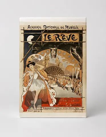 Le Reve Academie Nationale de Musique 1890s - Art Nouveau Vintage Poster Wall Art