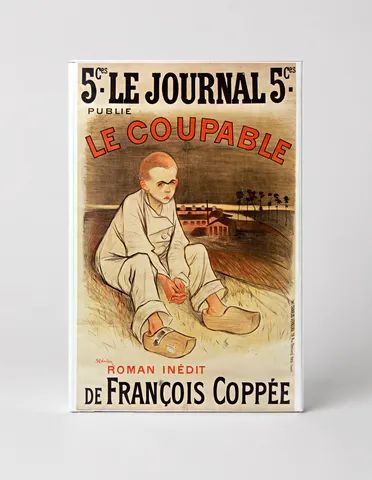 Le Coupable 1896 - Le Journal French Vintage Lithograph Poster Wall Art