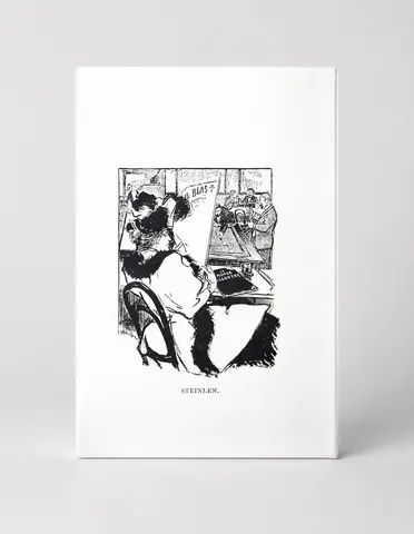 Steinlen Café Scene 1890s - Belle Époque Vintage Lithograph Wall Art