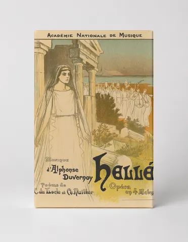 Hellé Opéra 1896 Académie Nationale de Musique - Art Nouveau Vintage Poster Wall Art