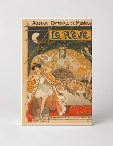 Le Reve 1890s Academie Nationale de Musique - Art Nouveau Vintage Poster Wall Art