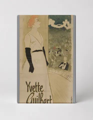 Yvette Guilbert 1894 - Belle Époque Vintage Poster Canvas Wall Art