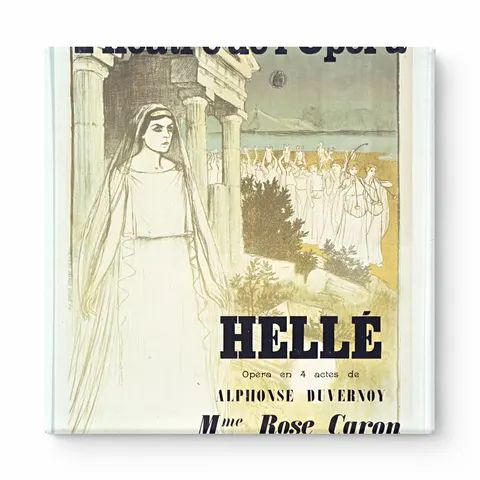 Hellé Théâtre de l'Opéra 1896 – French Belle Époque Vintage Poster Wall Art