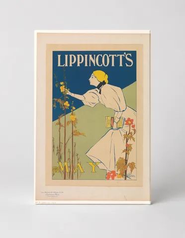 Lippincott's May 1895 - Art Nouveau Vintage Magazine Poster Wall Art
