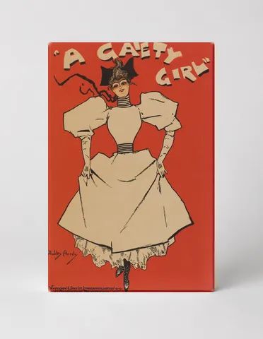 A Gaiety Girl 1893 – Victorian Theatre Vintage Poster Canvas Wall Art