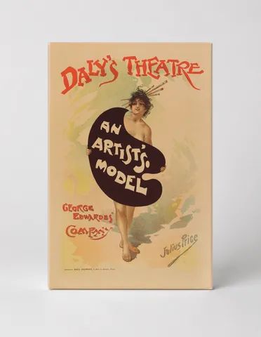 Daly's Theatre An Artist's Model 1895 - Victorian Stage Vintage Poster Wall Art
