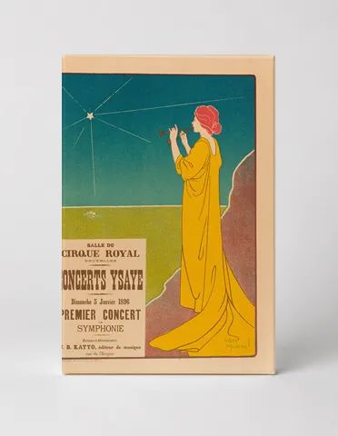 Concerts Ysaye 1896 Brussels - Art Nouveau Vintage Poster Wall Art