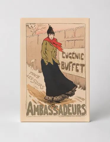 Eugénie Buffet Ambassadeurs 1890s – Belle Époque Vintage Poster Wall Art