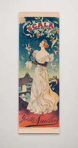 Scala Yvette Guilbert 1890s Belle Époque Vintage Poster Canvas Wall Art