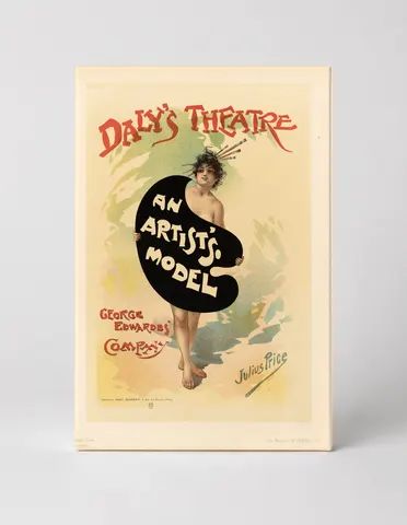 Daly's Theatre An Artist's Model 1895 - Victorian Belle Epoque Vintage Poster Wall Art