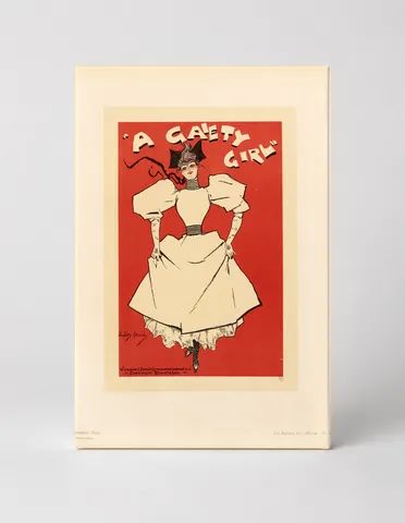A Gaiety Girl 1890s Victorian Theatre - Vintage Poster Wall Art