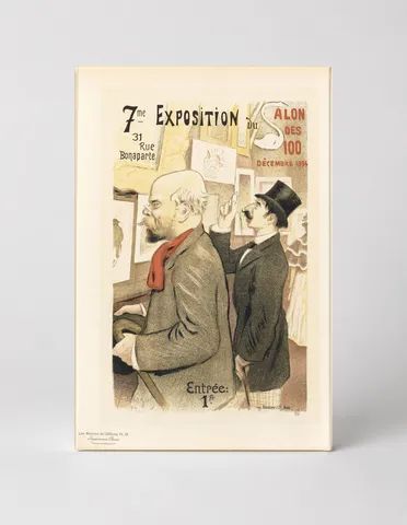 7me Exposition du Salon des 100 1894 - Belle Epoque Vintage Poster Wall Art
