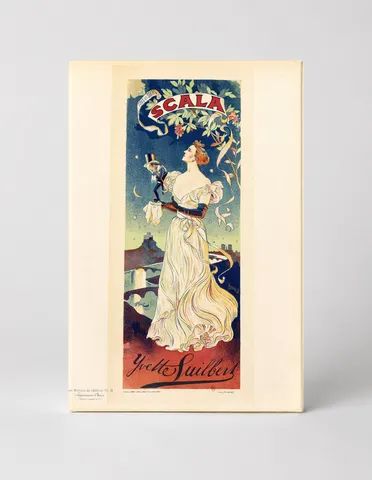 Yvette Guilbert Scala 1890s - Belle Époque Vintage Poster Wall Art