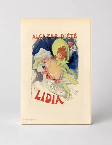 Alcazar d'Été Lidia 1893 - Belle Époque Vintage Poster Canvas Wall Art
