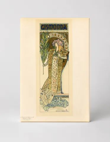 Gismonda Bernhardt Theatre Renaissance - Art Nouveau Vintage Poster Wall Art