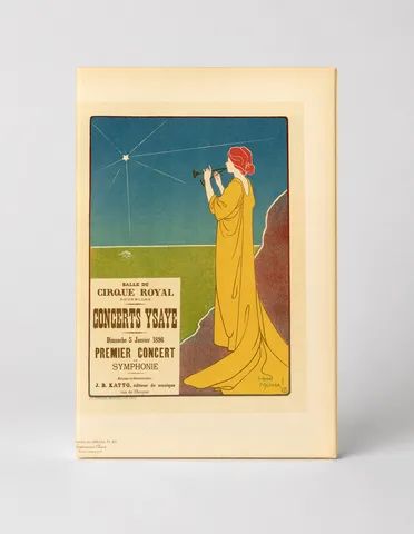 Concerts Ysaye 1896 - Art Nouveau Vintage Poster Wall Art