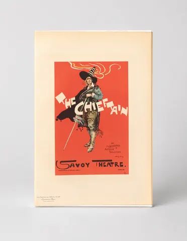 The Chieftain Savoy Theatre 1895 - Victorian Theatre Vintage Poster Wall Art