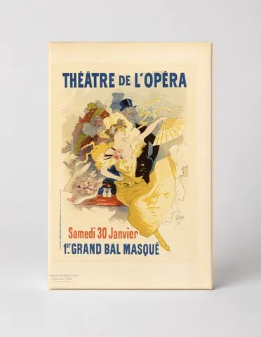 Théâtre de l'Opéra Grand Bal Masqué 1896 - Belle Époque Vintage Poster Wall Art
