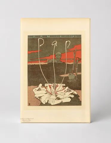 Pan 1895-96 German Symbolist Magazine Cover Vintage Poster Wall Art