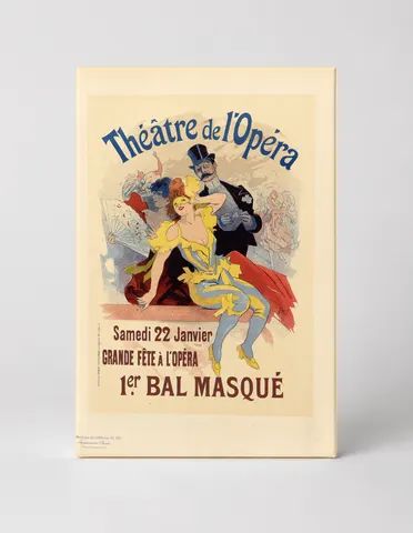 Theatre de l'Opera Bal Masque 1894 - Belle Epoque Vintage Poster Wall Art