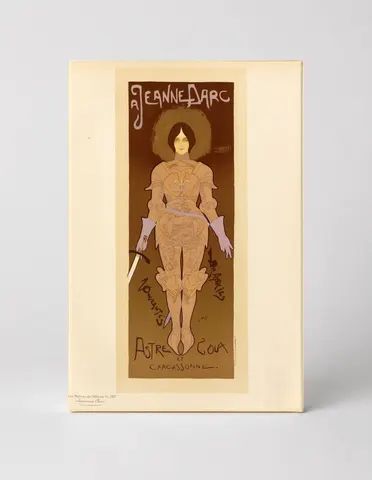 Jeanne d'Arc 1890s Art Nouveau Theatre Vintage Poster Canvas Wall Art