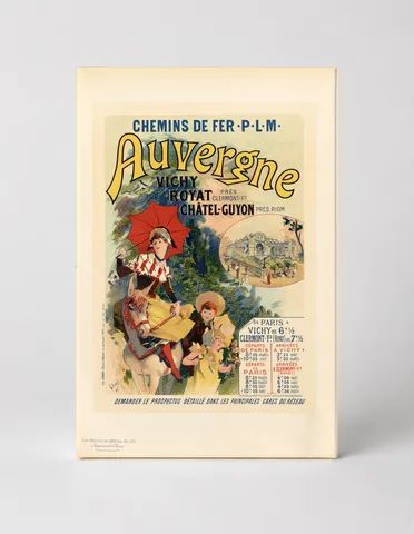 Auvergne PLM Railway 1890s – Belle Époque Vintage Travel Poster Wall Art