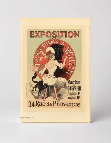 Exposition Willette 1888 - Belle Époque Vintage French Poster Wall Art