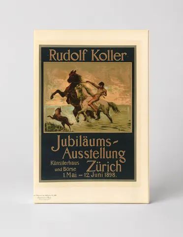 Rudolf Koller Jubiläums-Ausstellung Zürich 1898 - Vintage Exhibition Poster Wall Art