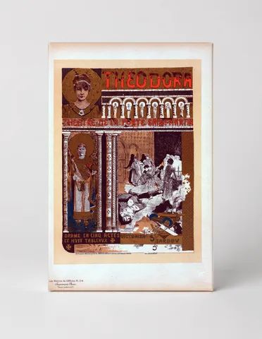 Theodora Théâtre de la Porte Saint-Martin 1884 - Vintage French Theatre Poster Canvas Wall Art