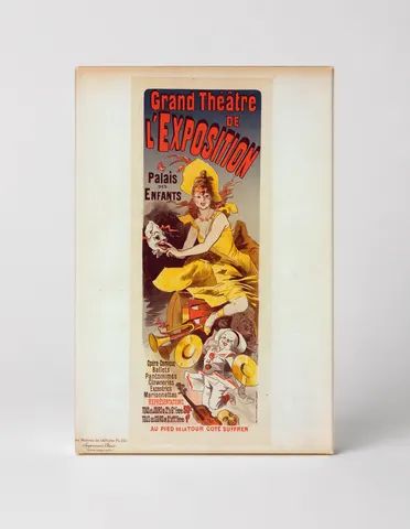 Grand Theatre de l'Exposition Palais des Enfants 1889 - Belle Époque Vintage Poster Wall Art