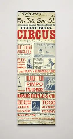 Pedro Bros Circus 1900s - Vintage Circus Advertising Poster Wall Art