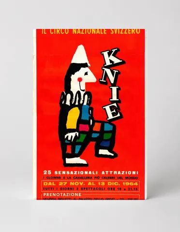 Circo Nazionale Svizzero Knie 1964 Turin - Vintage Circus Poster Wall Art