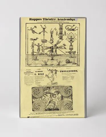 Rappos Theatre Academique 1890s - Victorian Circus Acrobat Vintage Poster Wall Art