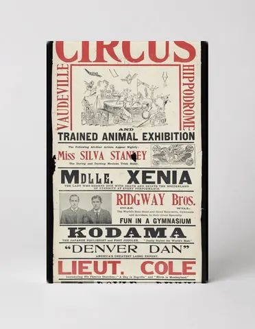 Palace Circus Ridgway Cole & Ridgway 1890s - Victorian Circus Vintage Poster Wall Art