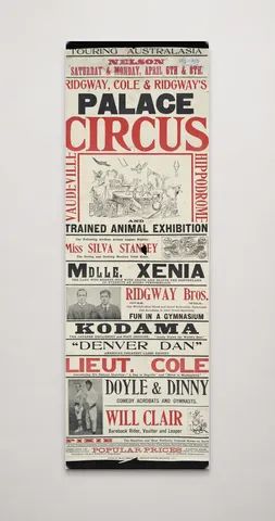 Palace Circus Ridgway Cole & Ridgway 1890s - Victorian Circus Vintage Poster Wall Art