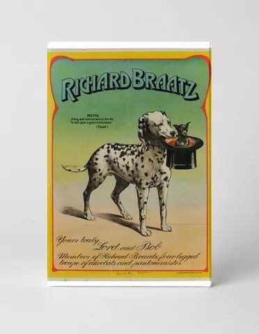 Richard Braatz Dalmatian Dog Act 1900s - Vintage Circus Poster Wall Art