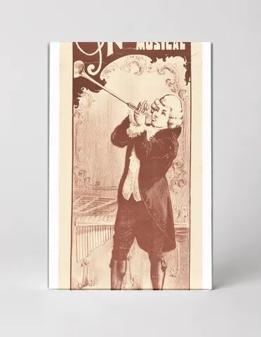 Mi-Naturel Musical 1890s - Belle Époque Vintage Theatre Poster Wall Art