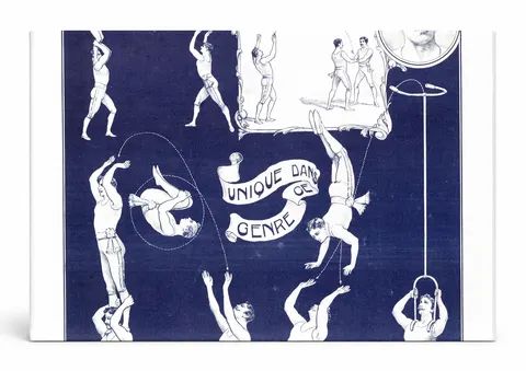 Hérakles Troupe 1890s - Vintage French Circus Acrobat Poster Wall Art